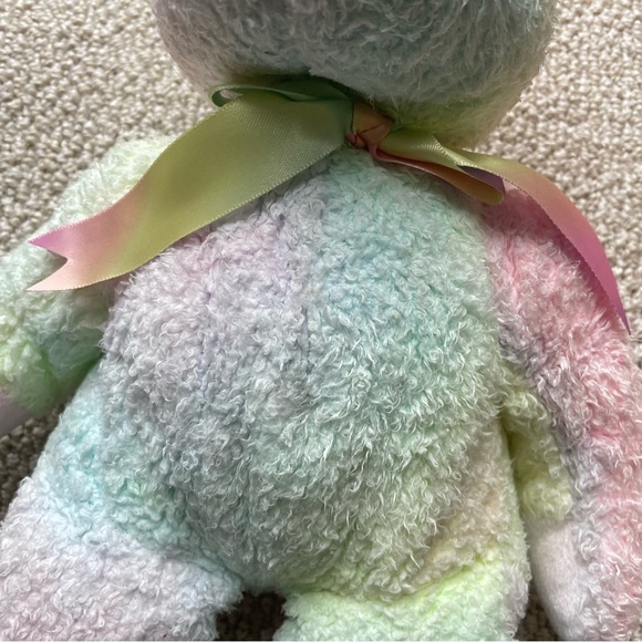 Ty Beanie Buddy Groovy the Tie Dye Bear Large 15" 1999 Retired Plush Toy  NWT - Picture 7 of 7